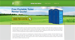 Desktop Screenshot of portapottyrentalpros.com