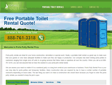 Tablet Screenshot of portapottyrentalpros.com